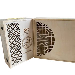 Hộp gỗ đựng rượu vang đơn giản – Sang trọng tinh tế