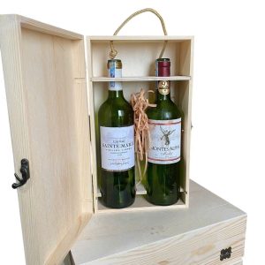 Hộp gỗ rượu vang khắc hoa văn – Độc đáo và nghệ thuật