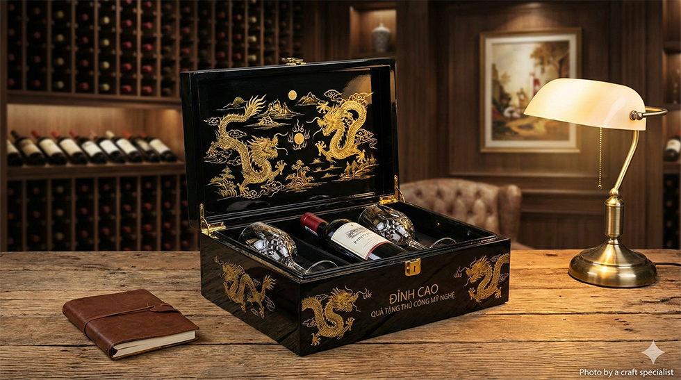 Hộp Rượu Gỗ Thông Tự Nhiên: Vân Gỗ Đẹp, Giá Thành Rẻ