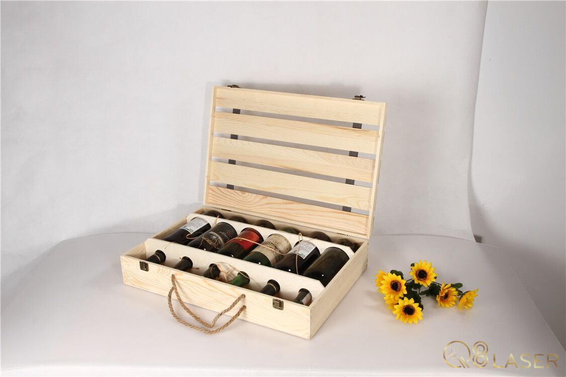 Mua hộp gỗ đựng rượu Hà Nội giá xưởng, khắc logo miễn phí