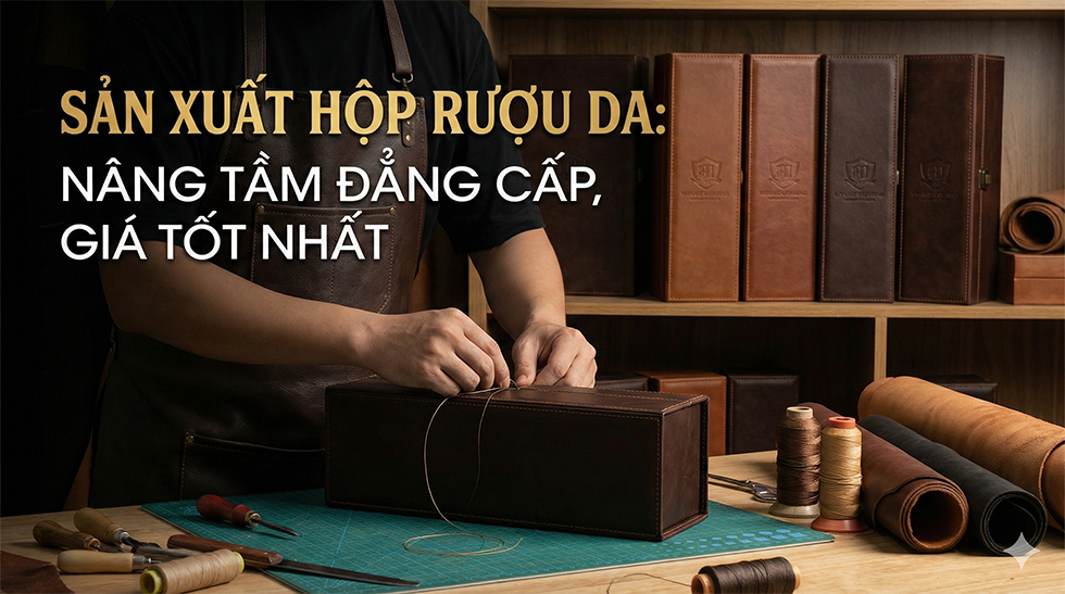 Sản xuất hộp rượu da: Nâng tầm đẳng cấp, Giá tốt nhất